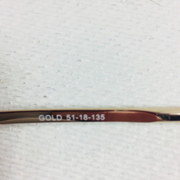 Eyeglasses Frame Gold Metal 51-18-135 BELLA ITALIA - Picture 5 of 5